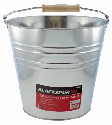 Galvanised Steel Bucket 12l