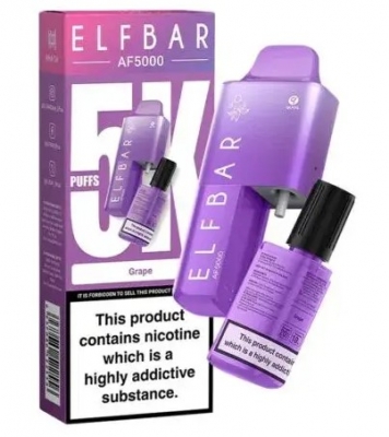 Elf Bar AF5000 Puff Rechargeable Vape Grape