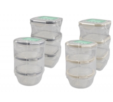 Mini Clip Lock Containers 3pk