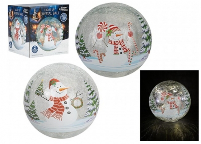 Christmas Light Up Crystal Ball
