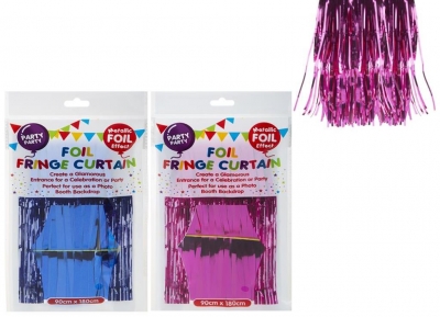 Foil Curtain 90cm X 180cm 2 Colours