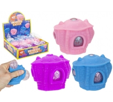 6cm Princess Glitter Castle Squeeze Squishy Toy