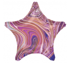Marblez Purple Star Standard Hx Foil Balloons S15