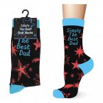 Mens Cotton Simply The Best Dad Design Socks