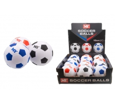 4" Pu Footballs In Display Box - "M.Y"