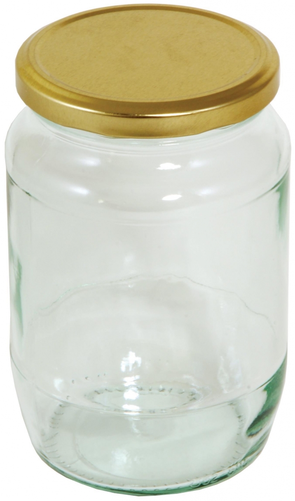 Tala Round Pickling Jar Gold Screw Lid 900g / 32oz - Click Image to Close