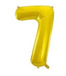34" Classic Gold Number 7 Foil Balloon ( 1 )