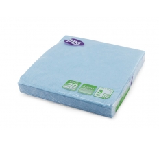 Light Blue Napkin 33cm 20pc 3ply