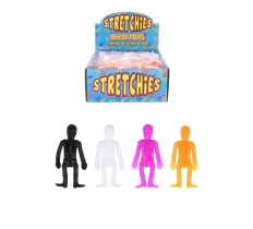 Stretch Skeletons (6.5cm) 4 Assorted Colours X 96PC