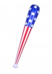 Inflatable Baseball Bat with USA Flag 85cm