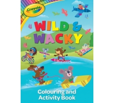 CRAYOLA WILD & WACKY COLOUR AND ACTIVITY BOOK