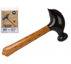 34" Inflatable Novelty Brown Claw Hammer In P/Bag