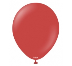 Kalisan 12" Standard Deep Red Latex Balloon 100pack