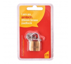 Amtech 20mm Brass Padlock