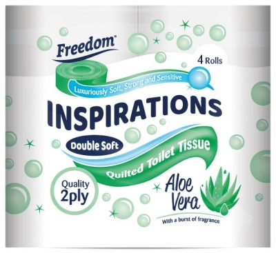 Freedom 2Ply Toilet Roll Aloe Vera ( 4 Pack X 10 )