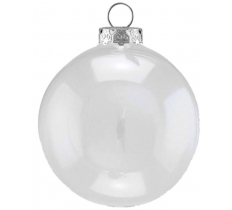 120MM CLEAR FILLABLE PLASTIC BAUBLE