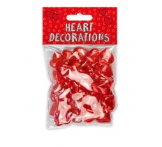 Valentines Day Acrylic Heart Decorations 75G