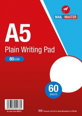 Mail Master A5 Plain Writting Pad 60 Sheet