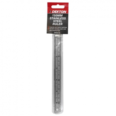 Dekton 150mm Stainless Steel Ruler