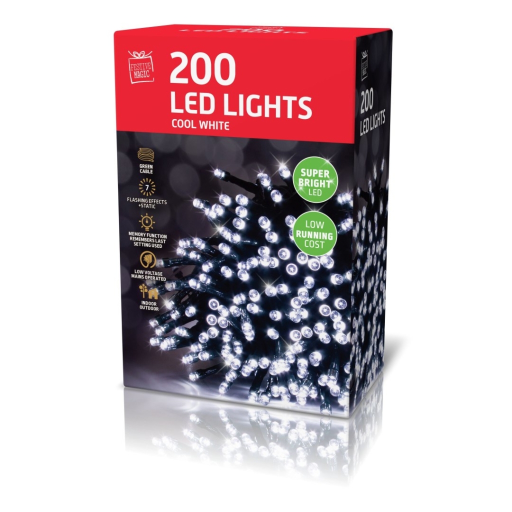 Led Lights 200 White - Click Image to Close