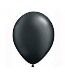 5" Radiant Pearl Onyx Black Latex Balloons ( 100 )