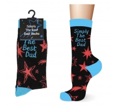 Mens Cotton Simply The Best Dad Design Socks