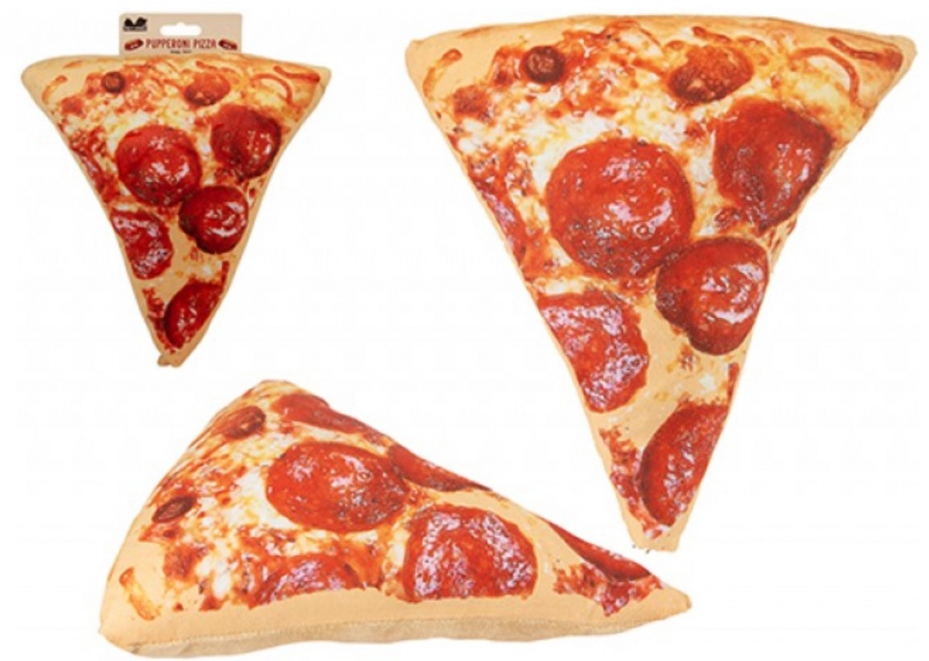 Pizza Mutt Plush Pizza Slice Dog Toy - Click Image to Close