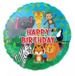 Jungle Happy Birthday Balloon 18"