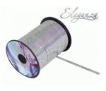 Eleganza Poly Curling Ribbon Holographic 5mmx250Yds Silver