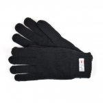 Mens Black Thinsulate Knitted Glove