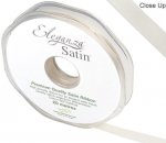 Eleganza Double Faced Satin 10mm X 20M Ivory No.61