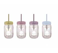 EASTER CUP & STRAW 500ML