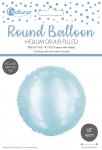 Baby Blue Metallic 18" Round Foil Balloon