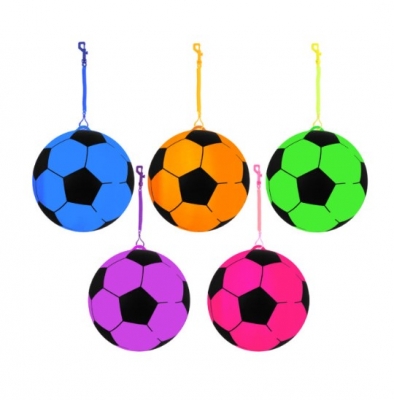 Football with Hook and Spiral Keychain
