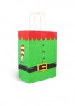 Elf Christmas Paper Bag with Handles (16 x 22 x 8cm)