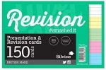 Silvine Revision Coloured Cards 152 X 102mm 150 Cards