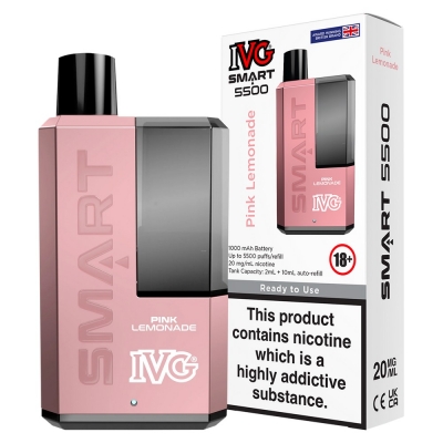 IVG Smart 5500 Pink Lemonade Disposable Vape Kit