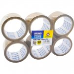 Brown Packing Tape 48mm X 50mm 6 Pack