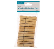 24PC Wooden Cloths Peg Pack