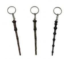 Metal Wizard Wand Keyrings x 12 ( 27p Each )