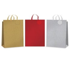 Extra Large Gift Bag - Textured Stripe ( 32 X 44 X 11cm )