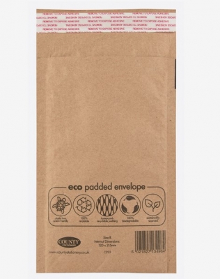 Kraft Padded Envelope B 120 x 215mm x 10pc