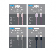 Type-C to Lightning Braided Cable 1M
