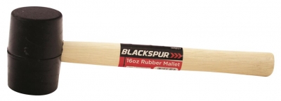 Blackspur 16oz Rubber Mallet With Wooden Shaft
