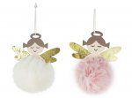 Hanging Fluffy Ball Angel ( Assorted Designs )