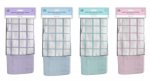 Pastel Terry Waffle & Plain Tea Towel ( Assorted Design )