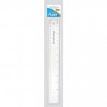 Tiger 12" Shatterproof Ruler Clear Hang Pack