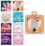 8 Mixed Floral Birthday Cards