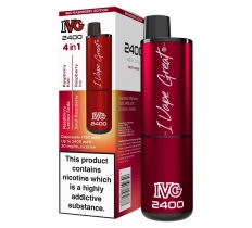 IVG 2400 Puff 4 In 1 Disposable Vape Red Raspberry Edition