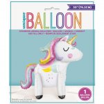 Giant Standing Unicorn Balloon Centerpiece 30"